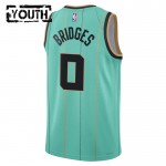 Charlotte Hornets Trikot Miles Bridges Jordan 2024-25 City Edition Teal Swingman - Kinder